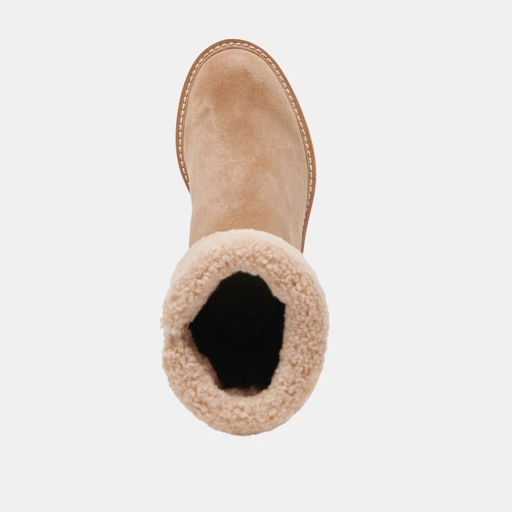 Dolce Vita Hug H2O Waterproof Boots in Mushroom Suede - Picture 8 of 9